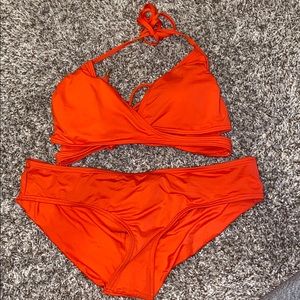 Vince camuto swim orange bathing suit women’s